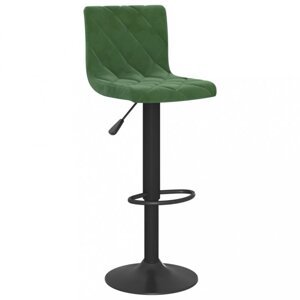 Barová stolička zamat / kov Dekorhome Tmavo zelená,Barová stolička zamat / kov Dekorhome Tmavo zelená