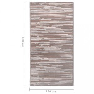 Vonkajší koberec hnedá PP Dekorhome 120x180 cm,Vonkajší koberec hnedá PP Dekorhome 120x180 cm