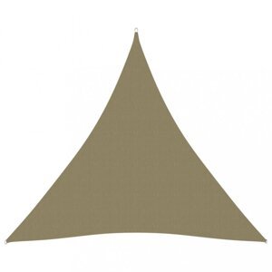 Tieniaca plachta trojuholníková 5 x 5 x 5 m oxfordská látka Dekorhome Béžová,Tieniaca plachta trojuholníková 5 x 5 x 5 m oxfordská látka Dekorhome Béž