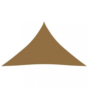 Tieniaca plachta trojuholníková HDPE 2,5 x 2,5 x 3,5 m Dekorhome Sivohnedá taupe,Tieniaca plachta trojuholníková HDPE 2,5 x 2,5 x 3,5 m Dekorhome Sivo