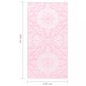 Vonkajší koberec ružová PP Dekorhome 190x290 cm,Vonkajší koberec ružová PP Dekorhome 190x290 cm