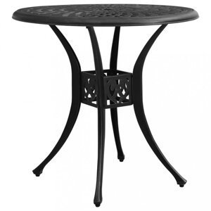 Záhradný stôl liaty hliník Dekorhome Čierna,Záhradný stôl liaty hliník Dekorhome Čierna