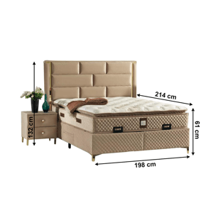 Boxspringová posteľ GOLDBIA 180 x 200 cm,Boxspringová posteľ GOLDBIA 180 x 200 cm