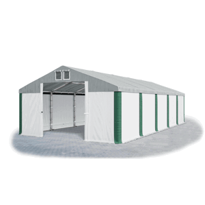 Garážový stan 4x6x2m strecha PVC 560g/m2 boky PVC 500g/m2 konštrukcia ZIMA Biela Šedá Zelené,Garážový stan 4x6x2m strecha PVC 560g/m2 boky PVC 500g/m2