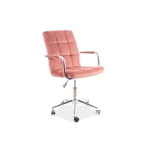 Kancelárska stolička Q-022 Svetlo ružová,Kancelárska stolička Q-022 Svetlo ružová