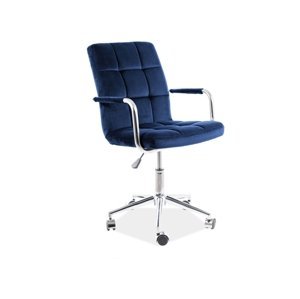 Kancelárska stolička Q-022 Modrá,Kancelárska stolička Q-022 Modrá