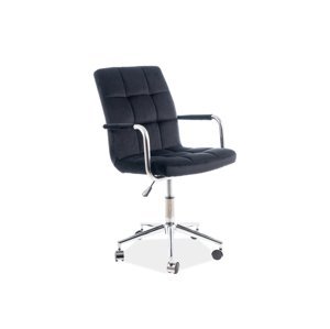 Kancelárska stolička Q-022 Čierna,Kancelárska stolička Q-022 Čierna