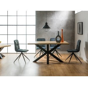 Jedálenský stôl CROSS dýha 150x90x80 cm,Jedálenský stôl CROSS dýha 150x90x80 cm