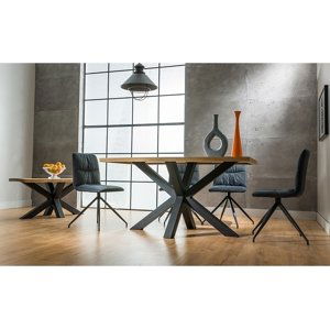 Jedálenský stôl CROSS dýha 180x90x80 cm,Jedálenský stôl CROSS dýha 180x90x80 cm