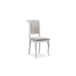Jedálenská stolička MN-SC Biela / svetlo hnedá,Jedálenská stolička MN-SC Biela / svetlo hnedá