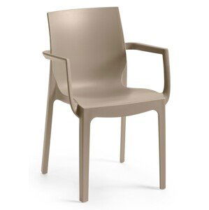 Jedálenská stolička EMMA ARMCHAIR Sivohnedá taupe,Jedálenská stolička EMMA ARMCHAIR Sivohnedá taupe