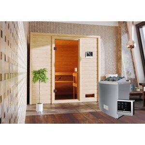 Interiérová fínska sauna s kamny 9,0 kW Dekorhome,Interiérová fínska sauna s kamny 9,0 kW Dekorhome