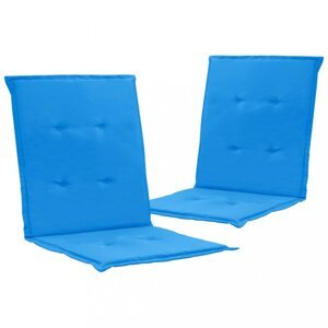Vodeodolné podušky na záhradné stoličky 2 ks modrá Dekorhome - POSLEDNÝ KUS,Vodeodolné podušky na záhradné stoličky 2 ks modrá Dekorhome - POSLEDNÝ KU