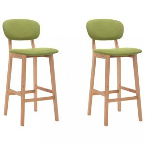 Barová stolička 2 ks Dekorhome Zelená,Barová stolička 2 ks Dekorhome Zelená