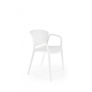 Stohovateľná jedálenská stolička K491 Biela,Stohovateľná jedálenská stolička K491 Biela