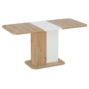 Rozkladací jedálenský stôl NEXT Dub artisan / bílá,Rozkladací jedálenský stôl NEXT Dub artisan / bílá
