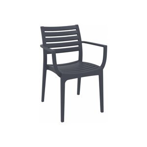 Zahradní židle Dekorhome Sivá,Zahradní židle Dekorhome Sivá