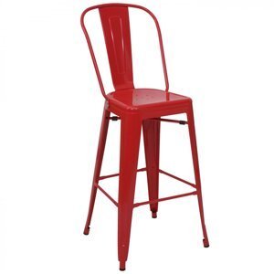 Barová stolička HWC-A73 Červená,Barová stolička HWC-A73 Červená