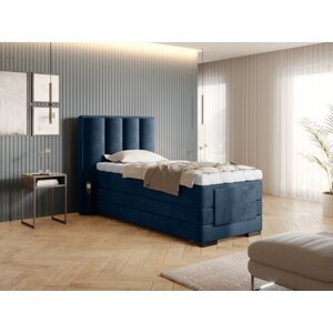 Elektrická polohovacia boxspringová posteľ VERONA 90 Nube 40 - tmavo modrá,Elektrická polohovacia boxspringová posteľ VERONA 90 Nube 40 - tmavo modrá
