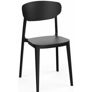 Jedálenská stolička MARE Čierna,Jedálenská stolička MARE Čierna