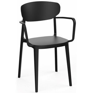 Jedálenská stolička MARE ARMCHAIR Čierna,Jedálenská stolička MARE ARMCHAIR Čierna