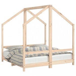 Dvojitá detská domčeková posteľ Dekorhome 70 x 140 cm,Dvojitá detská domčeková posteľ Dekorhome 70 x 140 cm