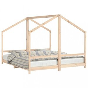 Dvojitá detská domčeková posteľ Dekorhome 90 x 200 cm,Dvojitá detská domčeková posteľ Dekorhome 90 x 200 cm