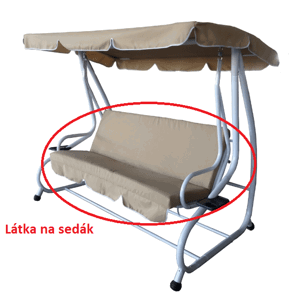 Látka pod sedák k hojdačke DE LUXE Béžová,Látka pod sedák k hojdačke DE LUXE Béžová