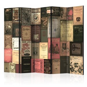 Paraván Books of Paradise Dekorhome 225x172 cm (5-dielny),Paraván Books of Paradise Dekorhome 225x172 cm (5-dielny)