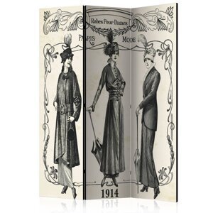 Paraván Dress 1914 Dekorhome 135x172 cm (3-dielny),Paraván Dress 1914 Dekorhome 135x172 cm (3-dielny)