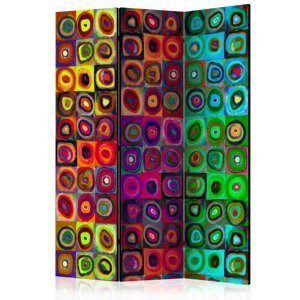 Paraván Colorful Abstract Art Dekorhome 135x172 cm (3-dielny),Paraván Colorful Abstract Art Dekorhome 135x172 cm (3-dielny)