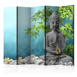 Paraván Meditating Buddha Dekorhome 225x172 cm (5-dielny),Paraván Meditating Buddha Dekorhome 225x172 cm (5-dielny)