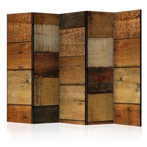 Paraván Wooden Textures Dekorhome 225x172 cm (5-dielny),Paraván Wooden Textures Dekorhome 225x172 cm (5-dielny)