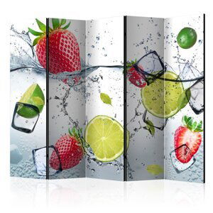 Paraván Fruit cocktail Dekorhome 225x172 cm (5-dielny),Paraván Fruit cocktail Dekorhome 225x172 cm (5-dielny)