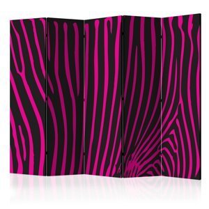 Paraván Zebra pattern (violet) Dekorhome 225x172 cm (5-dielny),Paraván Zebra pattern (violet) Dekorhome 225x172 cm (5-dielny)