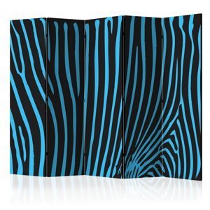 Paraván Zebra pattern (turquoise) Dekorhome 225x172 cm (5-dielny),Paraván Zebra pattern (turquoise) Dekorhome 225x172 cm (5-dielny)