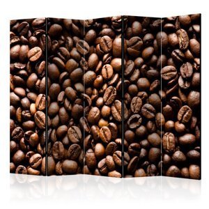 Paraván Roasted coffee beans Dekorhome 225x172 cm (5-dielny),Paraván Roasted coffee beans Dekorhome 225x172 cm (5-dielny)