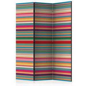 Paraván Subdued stripes Dekorhome 135x172 cm (3-dielny),Paraván Subdued stripes Dekorhome 135x172 cm (3-dielny)