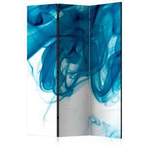 Paraván Blue smoke Dekorhome 135x172 cm (3-dielny),Paraván Blue smoke Dekorhome 135x172 cm (3-dielny)