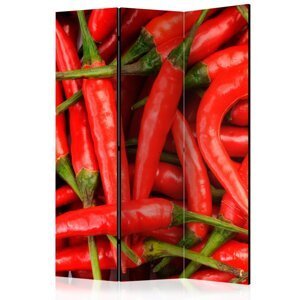 Paraván Chili pepper - background Dekorhome 135x172 cm (3-dielny),Paraván Chili pepper - background Dekorhome 135x172 cm (3-dielny)
