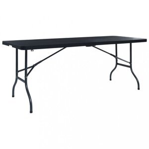 Skladací záhradný stôl 180 cm čierna Dekorhome,Skladací záhradný stôl 180 cm čierna Dekorhome