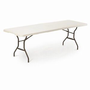 Skladací stôl 244 cm biela / čierna Dekorhome,Skladací stôl 244 cm biela / čierna Dekorhome