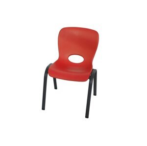 Detská stolička HDPE Dekorhome Červená,Detská stolička HDPE Dekorhome Červená