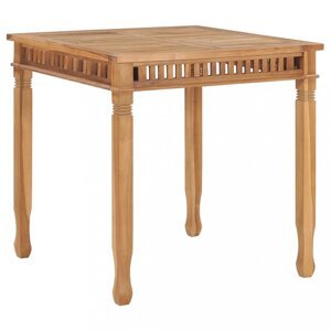 Záhradný jedálenský stôl 80x 80 cm teakové drevo Dekorhome,Záhradný jedálenský stôl 80x 80 cm teakové drevo Dekorhome