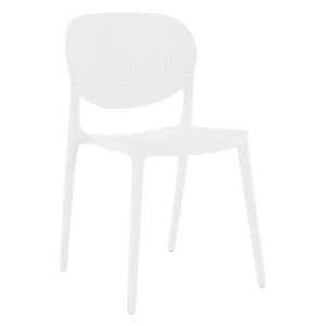Plastová stolička FEDRA stohovateľná Biela,Plastová stolička FEDRA stohovateľná Biela