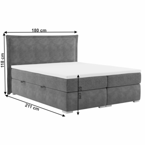 Boxspringová posteľ MEGAN 180 x 200 cm,Boxspringová posteľ MEGAN 180 x 200 cm