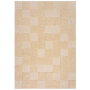 AKCIA: 120x170 cm Kusový koberec Moderno Checkerboard Natural, béžová, obývacia izba, Flair Rugs