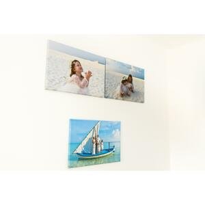 Fotoobrazy sada 3 kusov 60x40 cm s vlastnými fotografiami, Plátno 100% bavlna: Premium Canvas 390g/m², S lakom