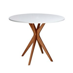 RAGABA Jubi Round Oak jedálenský stôl FARBA: biela