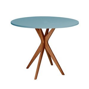RAGABA Jubi Round Oak jedálenský stôl FARBA: nebeská modrá